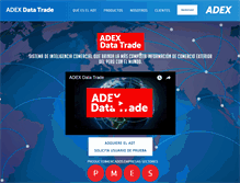 Tablet Screenshot of adexdatatrade.com